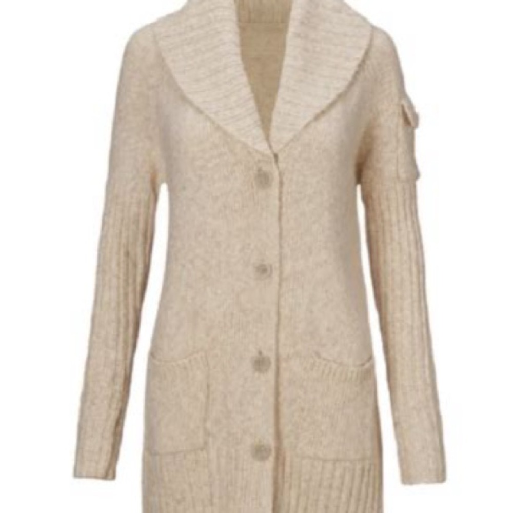 CAbi Cream Knit Cardigan Sweater (XS)